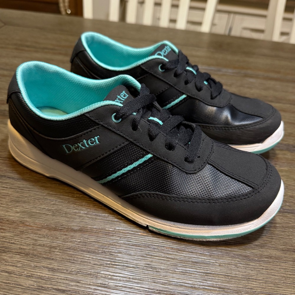 Dexter Dani Womens Bowling Shoes Black Teal Size 7.5 B Athletic Sneakers